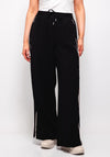 Soyaconcept Saya Striped Side Trousers, Black