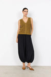 Soyaconcept Knitted Button Down Cardigan, Olive Green