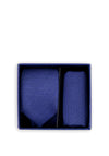 Spagnolo Boys Tie and Pocket Square Set, Blue