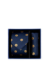 Spagnolo Boys Emoji Tie and Pocket Square Set, Navy