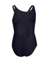 Speedo Girls Placement Muscleback Swimsuit, Navy Multi
