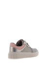 Sprox Faux Leather Block Colour Trainers, Taupe Pewter