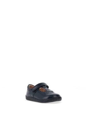Start Rite Baby Girls Patent Puzzle T-Bar Shoe, Navy