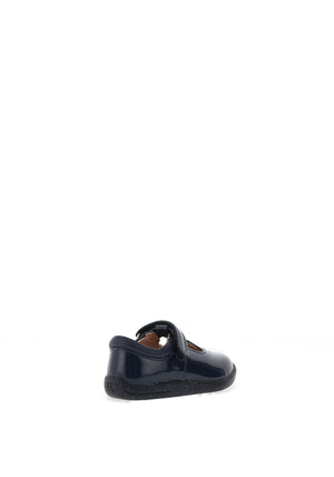 Start Rite Baby Girls Patent Puzzle T-Bar Shoe, Navy