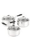 Stellar James Martin 3 Piece Saucepan Set
