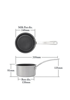Stellar Eclipse 14cm Non-Stick Milk Pan, 1L