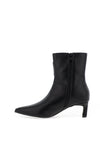 Zen Collection Faux Leather Heeled Boots, Black
