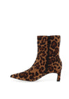 Zen Collection Leopard Printed Heeled Boots, Brown