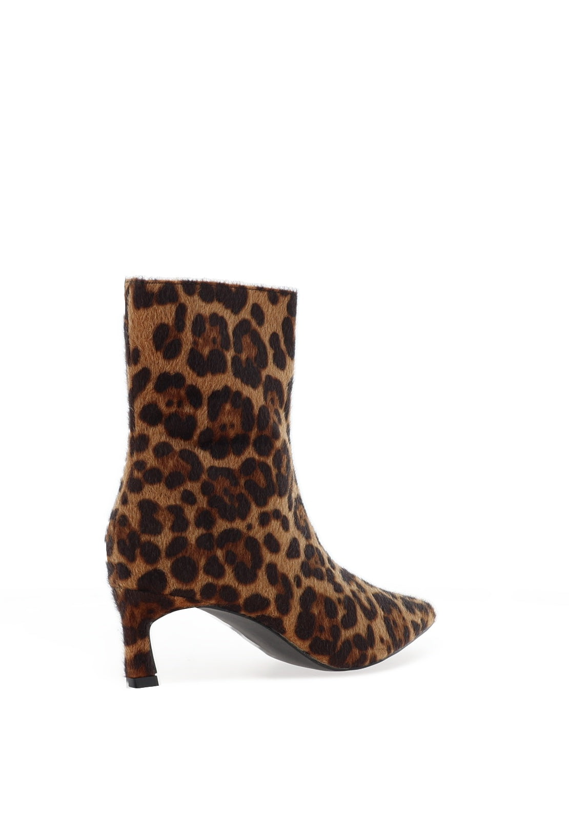 Zen Collection Leopard Printed Heeled Boots, Brown