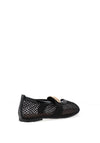 Zen Collection Semi Sheer Mesh Ballet Flats, Black