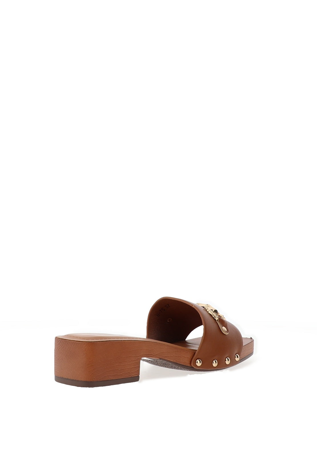 Zen Collection Chunky Low Heeled Mules, Tan