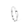 Sterling Silver Children’s Edged Design ID Bangle Bracelet, Silver