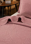 Forever England Stonewash Cotton Bedspread, Dark Pink