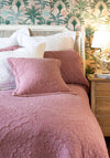 Forever England Stonewash Cotton Bedspread, Dark Pink