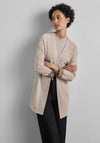 Street One Open Front Cardigan, Beige