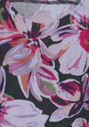 Street One Floral Printed T-Shirt, Magnolia Pink