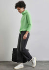 Street One Roll Neck Textured Sweatshirt, Green