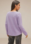 Street One Fluffy Knit Sweater, Soft Pure Lilac