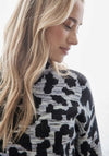 Street One Leopard Print Knit Jumper, Grey