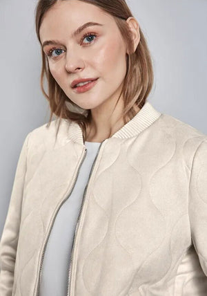 Street One Onion Quilt Jacket, Cream