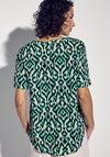 Street One Abstract Print Blouse, Green