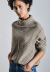 Street One Polo Neck Sweater, Beige