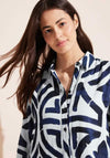 Street One Print Muslin Midi Shirt Dress, Off-White