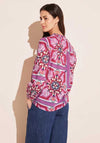Street One Printed Tunic Blouse, Magnolia Pink