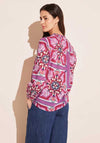 Street One Printed Tunic Blouse, Magnolia Pink