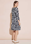 Street One Printed Tunic Dress, Deep Blue
