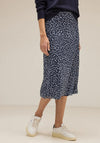 Street One Mesh Print Midi Skirt, Deep Blue
