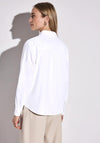 Street One Stripe Sleeve Buttoned Shirt, White