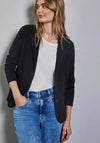 Street One Structured Textured Blazer, Navy
