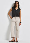 Street One Textured V Neck Vest Top, Dark Grey
