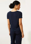 Street One Lace Detail Top, Deep Blue