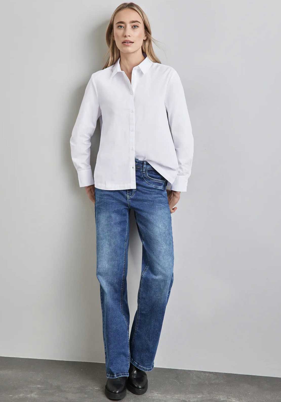 Street One Button Up Shirt, White