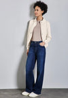 Street One Zipped Drawstring Jacket, Cream