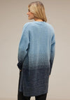 Street One Long Feather Yarn Cardigan, Deep Blue