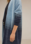 Street One Long Feather Yarn Cardigan, Deep Blue