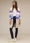 Street One Long Striped Cardigan, Spring Sand Melange