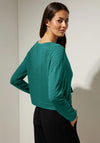 Street One Structured Short Jacket, Lagoon Green