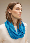 Street One Solid Colour Loop Scarf, Aquamarine Blue