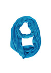 Street One Solid Colour Loop Scarf, Aquamarine Blue