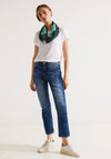 Street One Print Loop Scarf, Cool Vintage Green