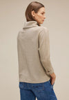 Street One Ribbed Structured Sweater, Spring Sand Melange
