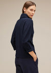 Street One Ribbed Structured Sweater, Deep Blue