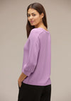 Street One Cosy Knit Sweater, Soft Rose Melange