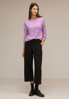 Street One Cosy Knit Sweater, Soft Rose Melange