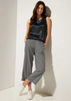 Street One Satin Look Sleeveless Top, Black