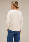 Street One Striped Structured Top, Lucid White